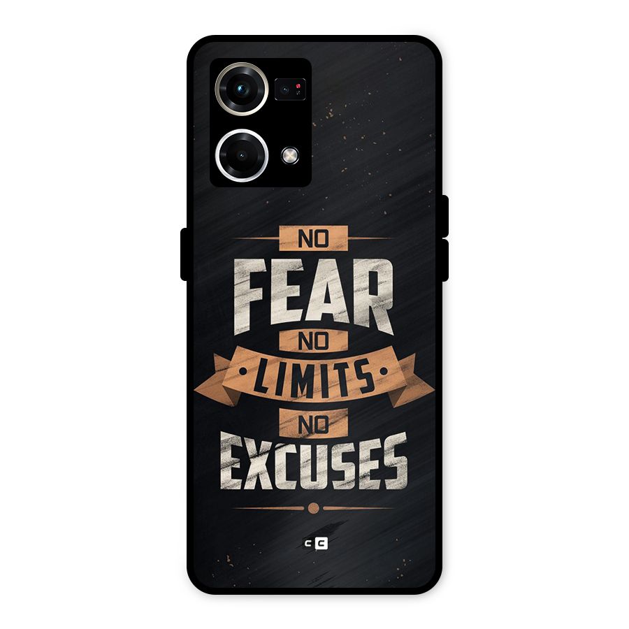No Excuse Metal Back Case for Oppo F21s Pro 4G