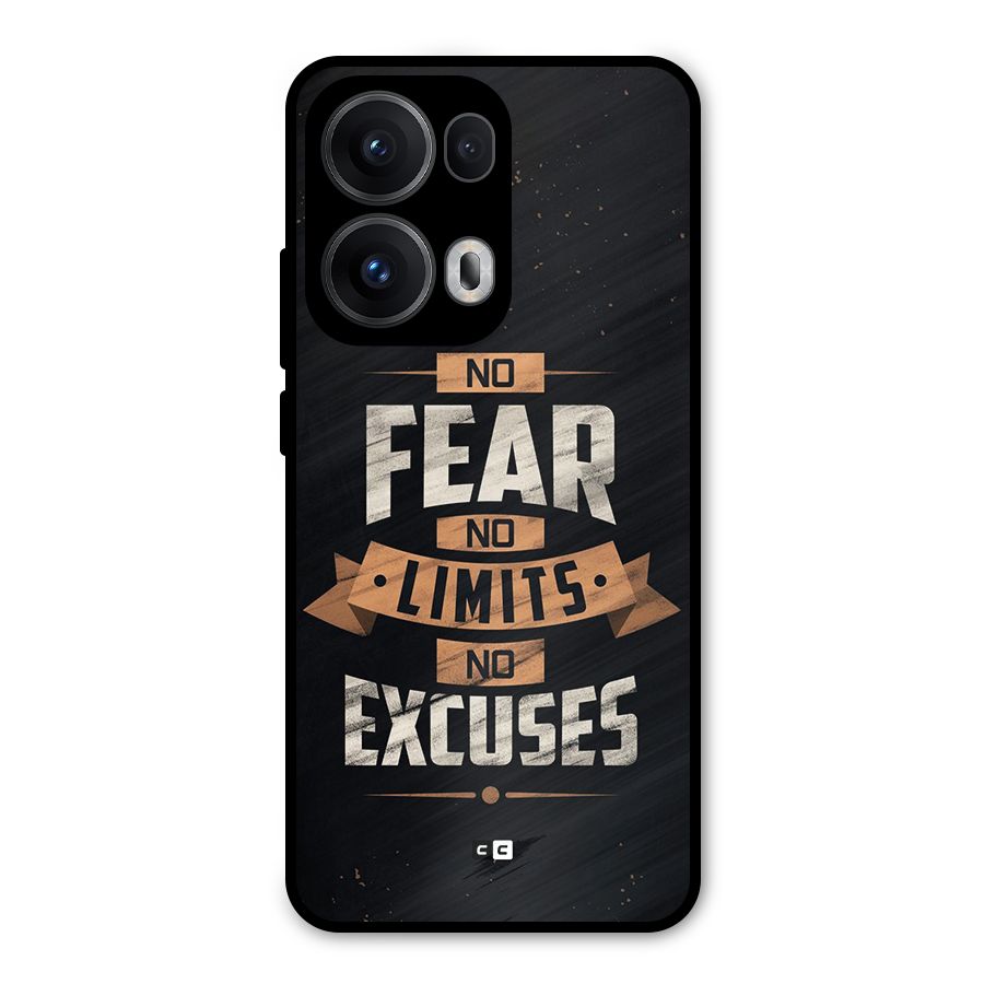 No Excuse Metal Back Case for Oppo Reno13 Pro