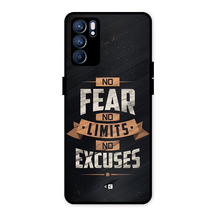 No Excuse Metal Back Case for Oppo Reno6 5G