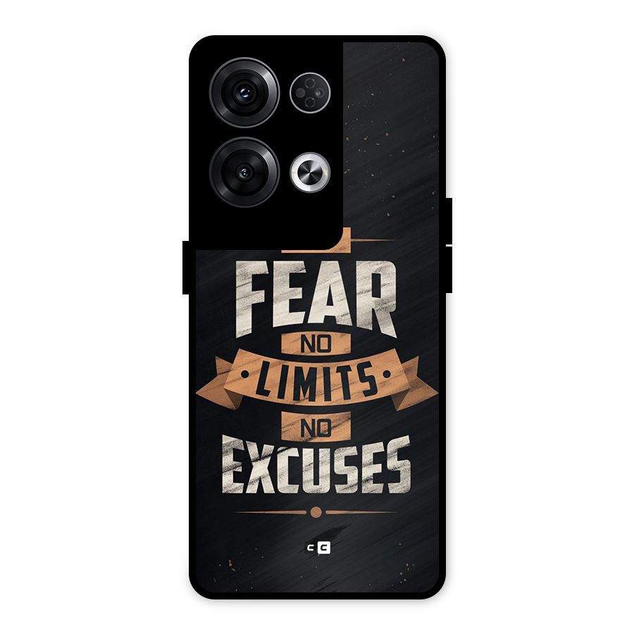 No Excuse Metal Back Case for Oppo Reno8 Pro 5G