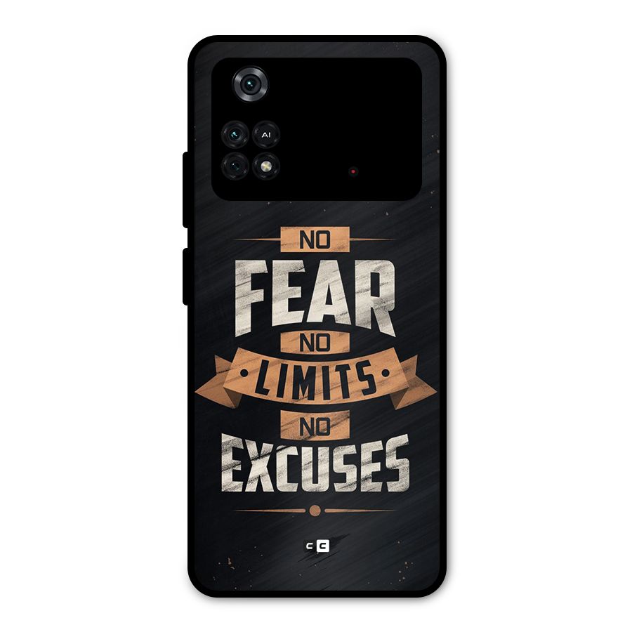 No Excuse Metal Back Case for Poco M4 Pro 4G