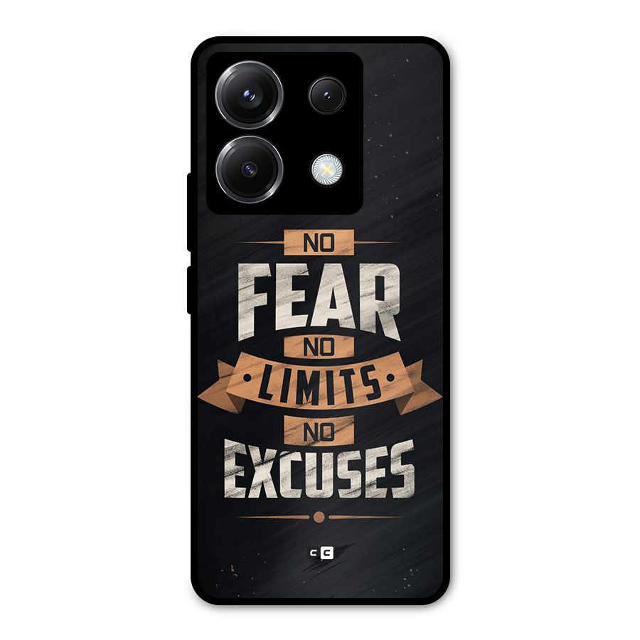 No Excuse Metal Back Case for Poco X6