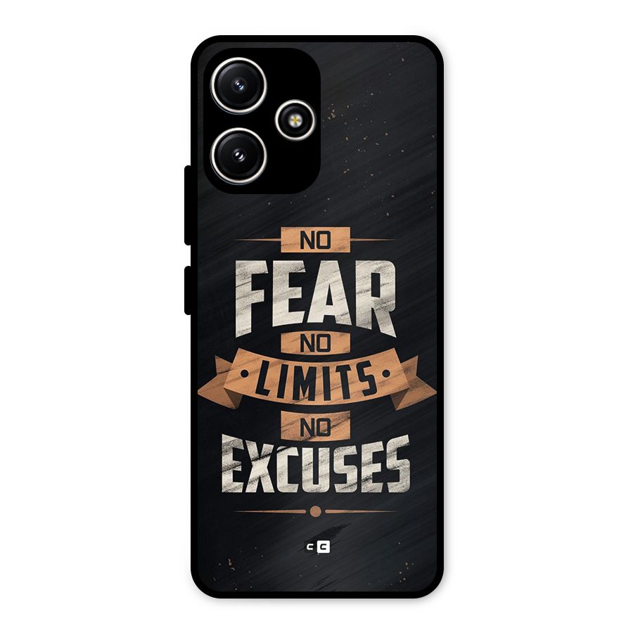 No Excuse Metal Back Case for Redmi 12 5G