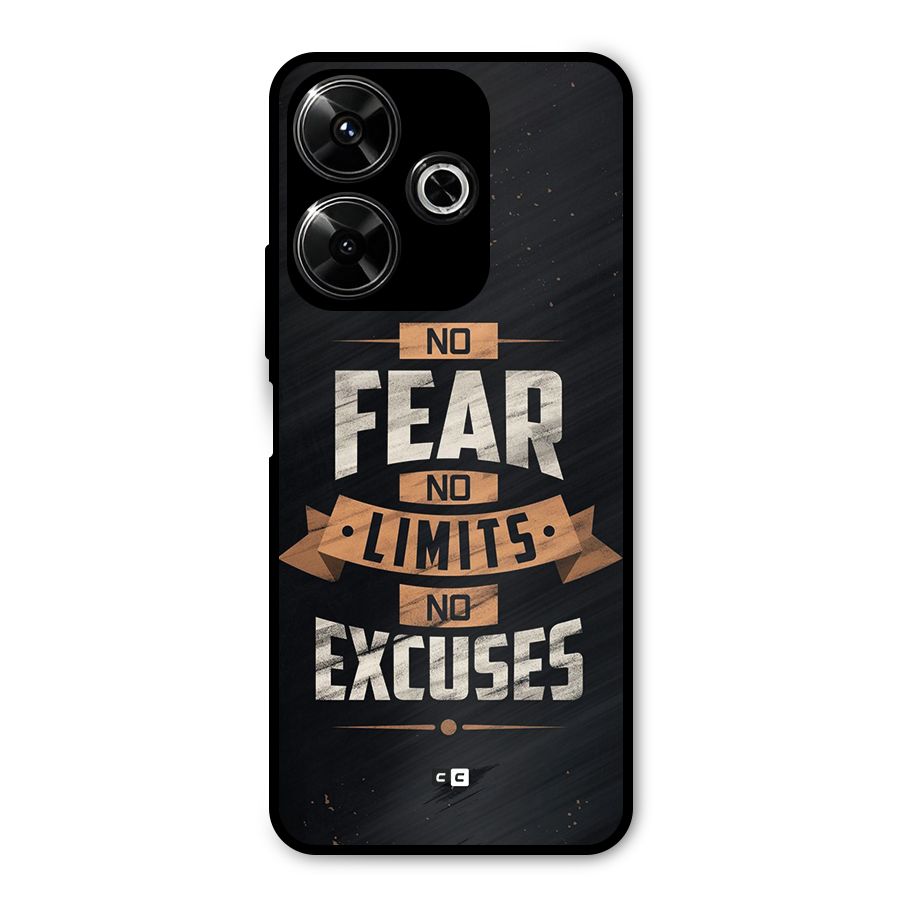 No Excuse Metal Back Case for Redmi 13 5G