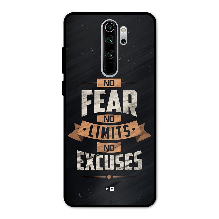 No Excuse Metal Back Case for Redmi Note 8 Pro