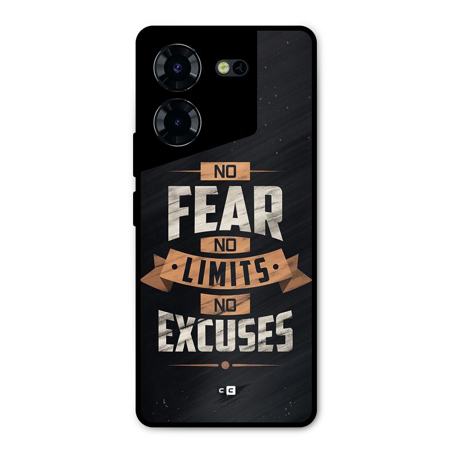 No Excuse Metal Back Case for Tecno Pova 5 Pro 5G