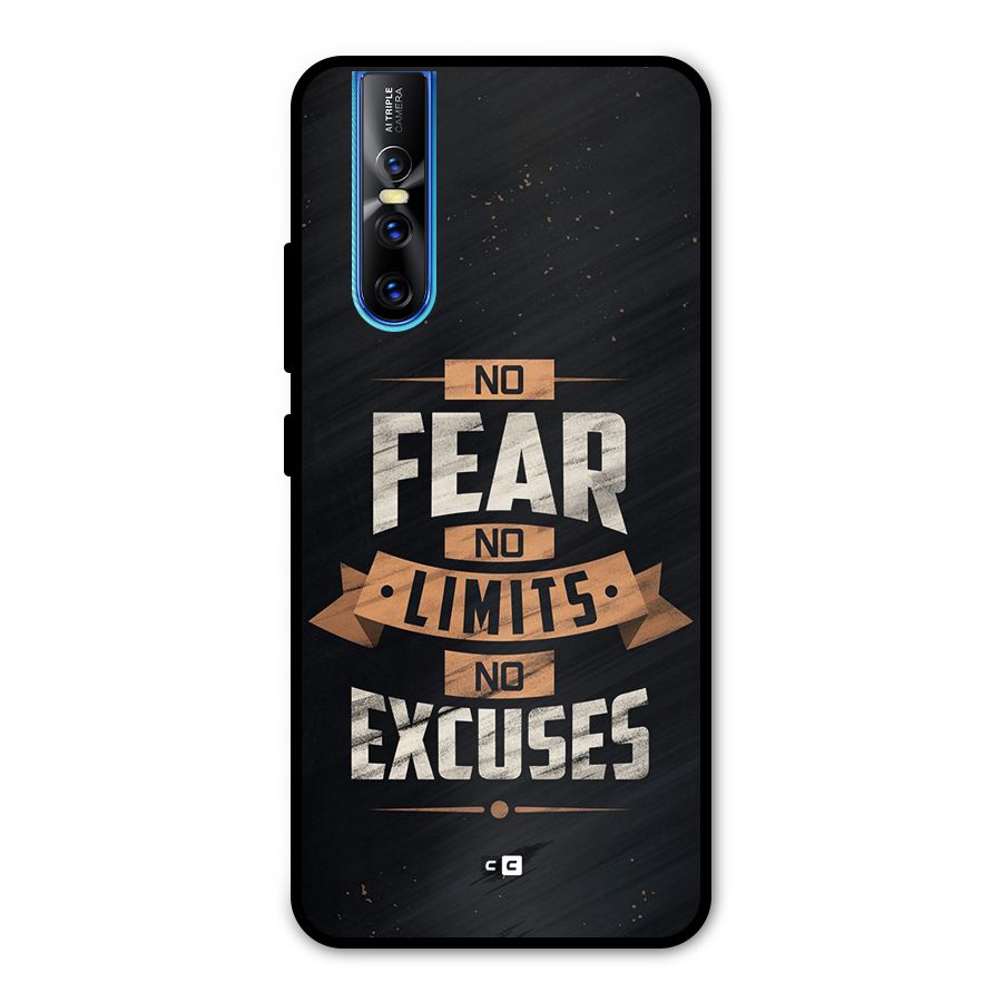 No Excuse Metal Back Case for Vivo V15 Pro