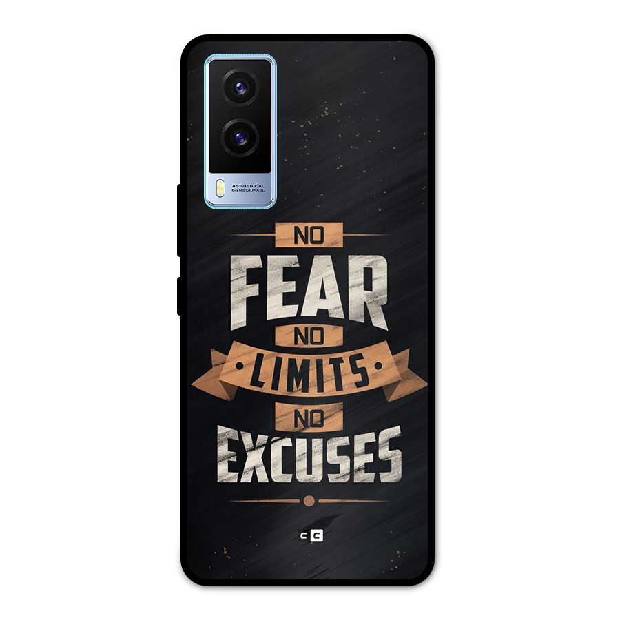 No Excuse Metal Back Case for Vivo V21e 5G