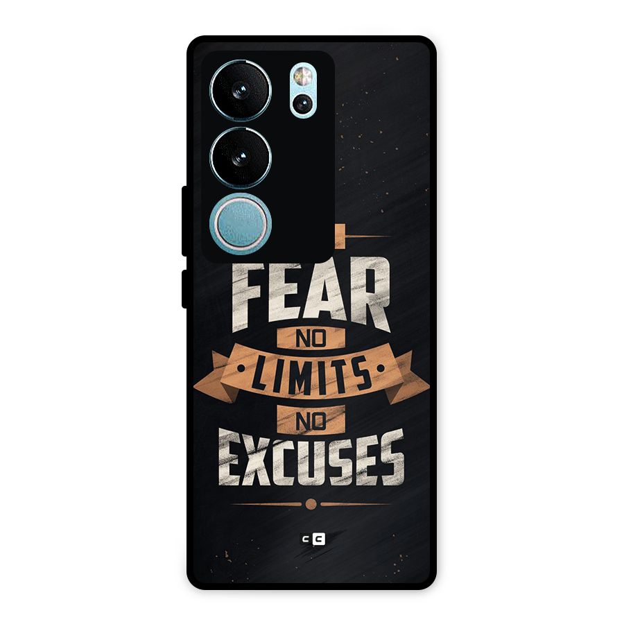 No Excuse Metal Back Case for Vivo V29 Pro