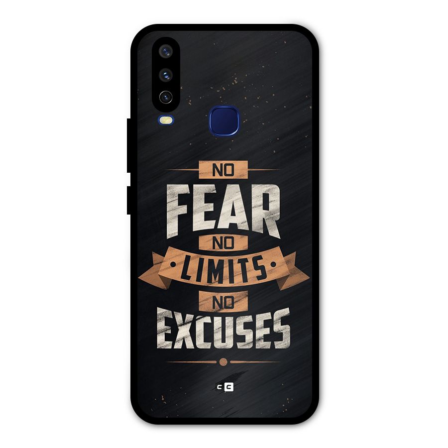 No Excuse Metal Back Case for Vivo Y15