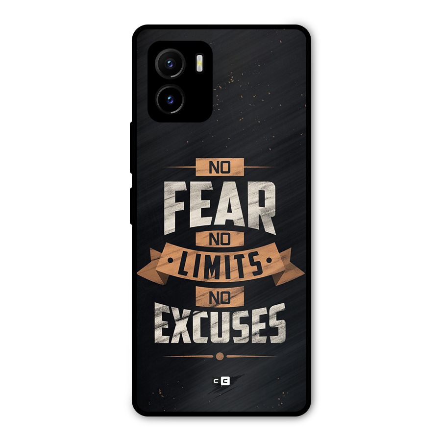 No Excuse Metal Back Case for Vivo Y15s