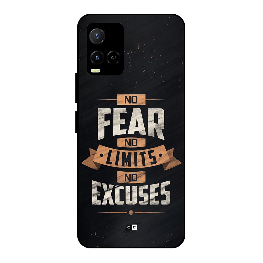 No Excuse Metal Back Case for Vivo Y21A