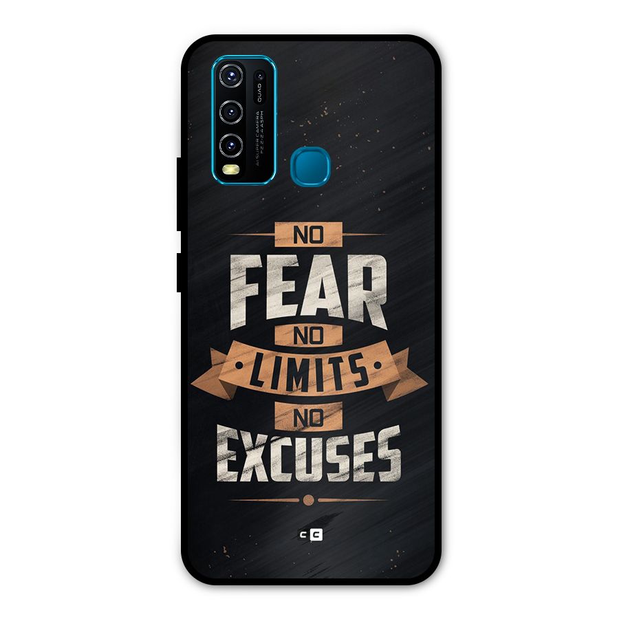 No Excuse Metal Back Case for Vivo Y30