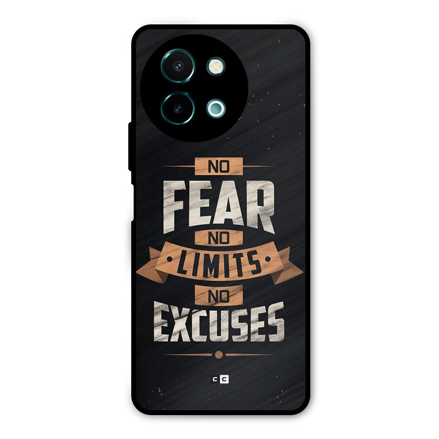 No Excuse Metal Back Case for Vivo Y58