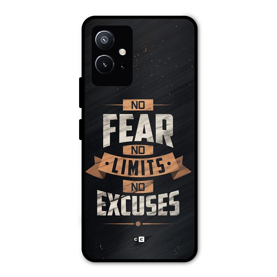 No Excuse Metal Back Case for Vivo Y75 5G