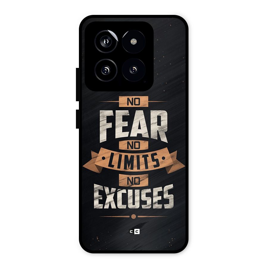 No Excuse Metal Back Case for Xiaomi 14
