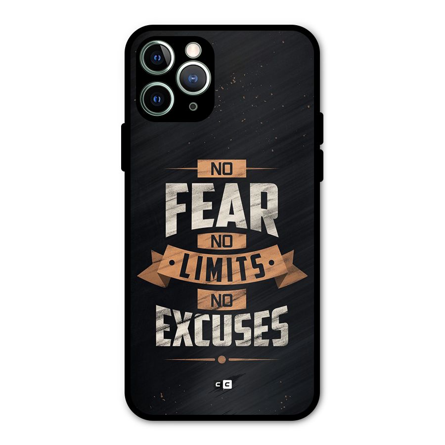 No Excuse Metal Back Case for iPhone 11 Pro Max