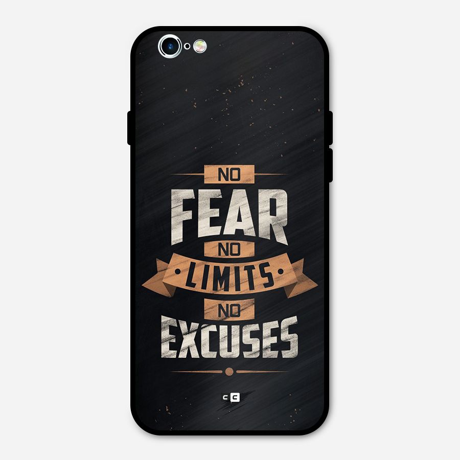 No Excuse Metal Back Case for iPhone 6 6s