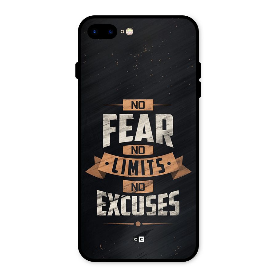 No Excuse Metal Back Case for iPhone 8 Plus
