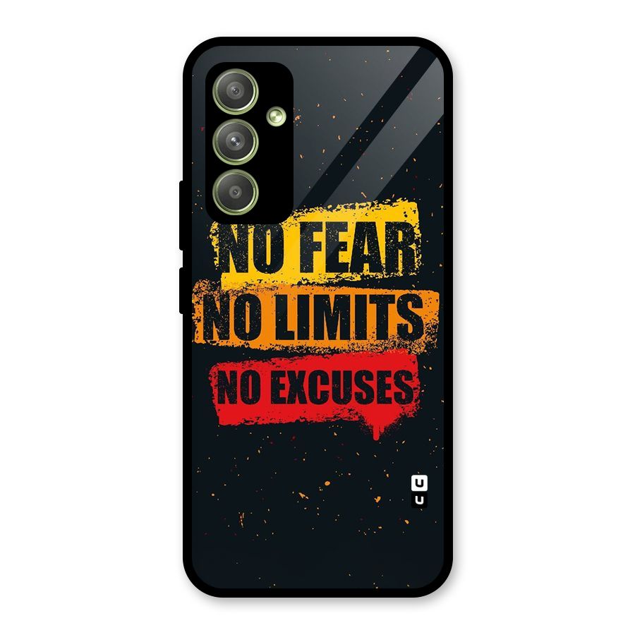 No Fear No Limits Glass Back Case for Galaxy A54