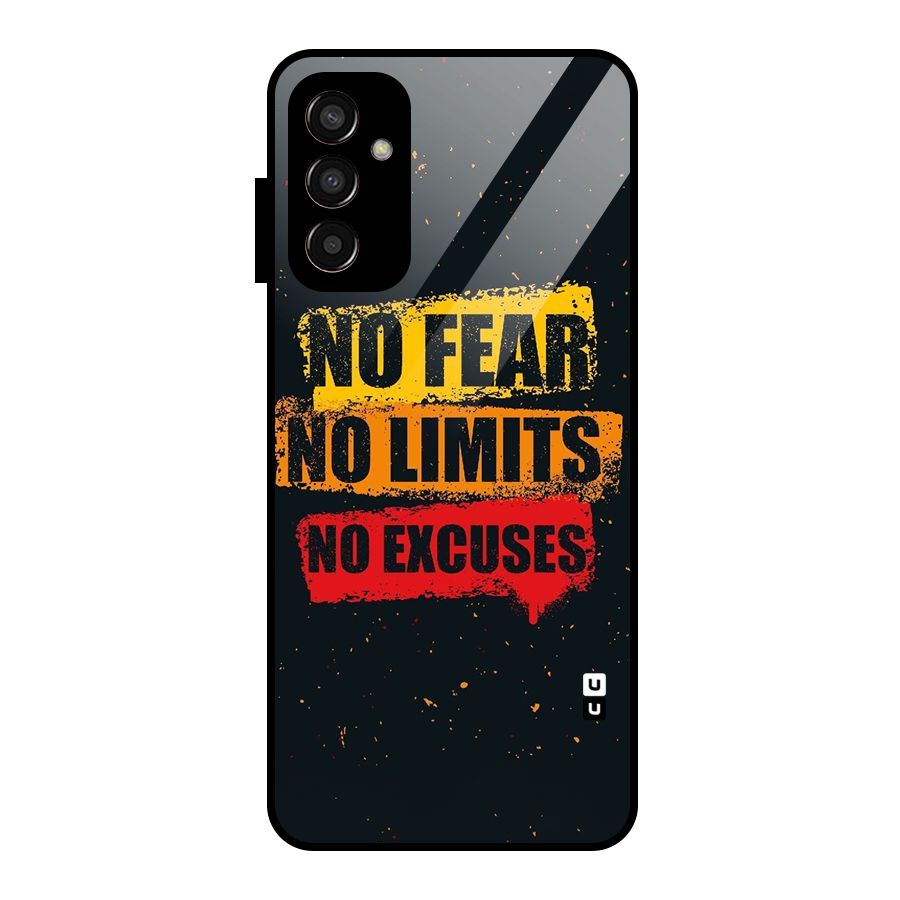 No Fear No Limits Glass Back Case for Galaxy F13