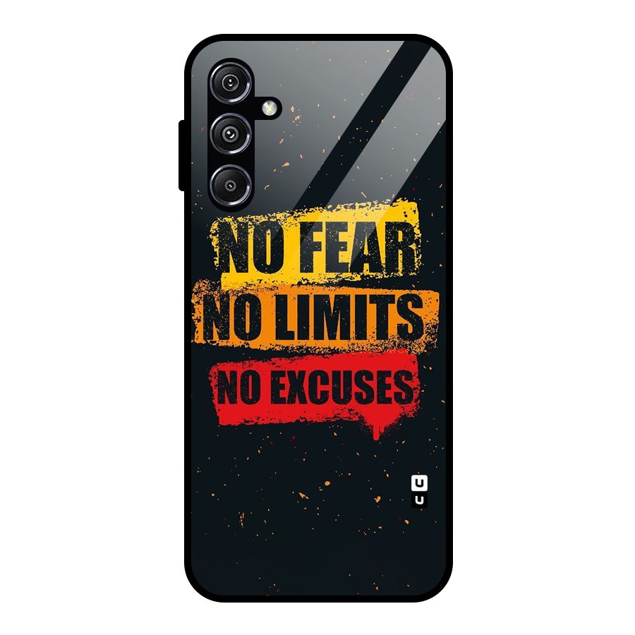 No Fear No Limits Glass Back Case for Galaxy M34 5G