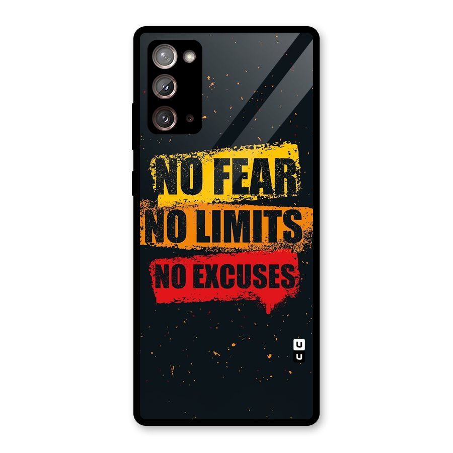 No Fear No Limits Glass Back Case for Galaxy Note 20