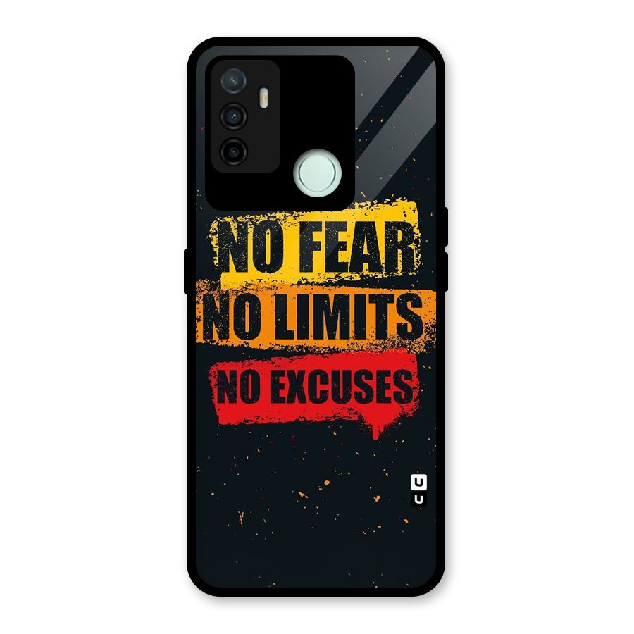 No Fear No Limits Glass Back Case for Oppo A53
