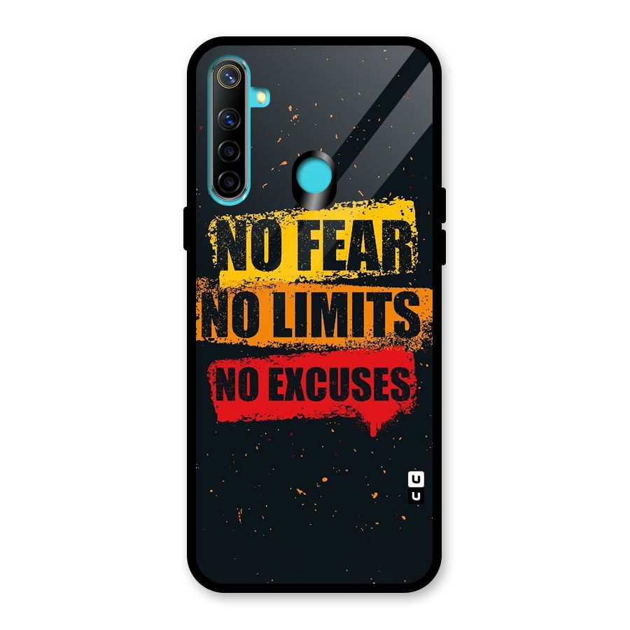 No Fear No Limits Glass Back Case for Realme 5