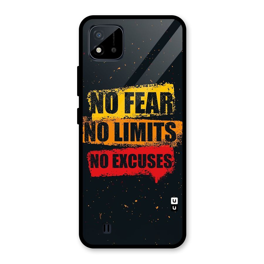 No Fear No Limits Glass Back Case for Realme C11 2021