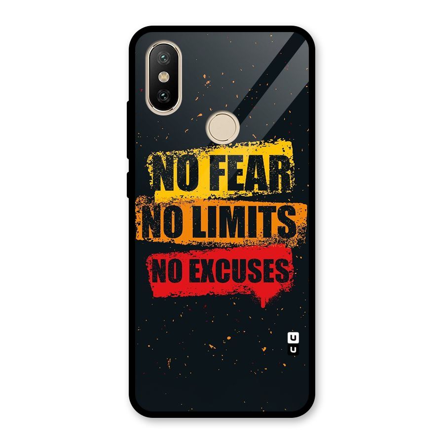 No Fear No Limits Glass Back Case for Redmi A2