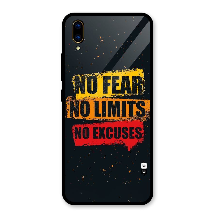 No Fear No Limits Glass Back Case for Vivo V11 Pro