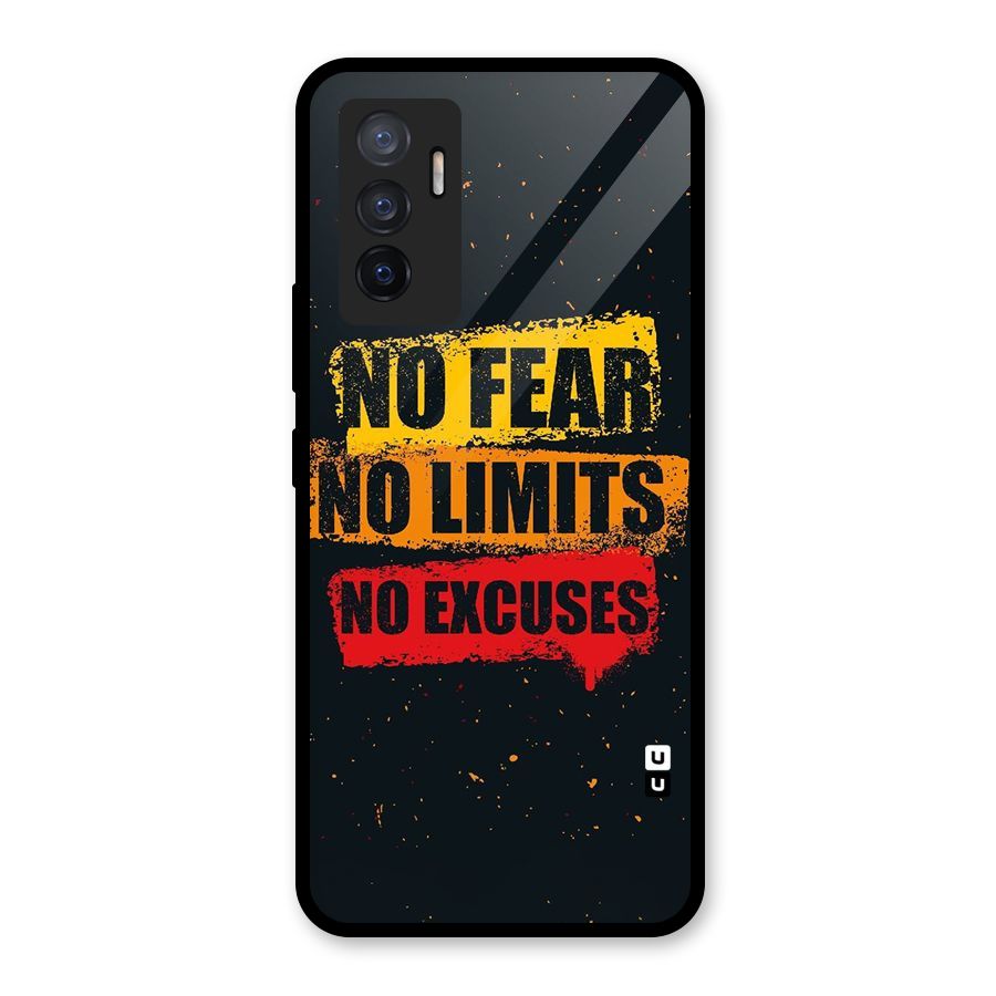 No Fear No Limits Glass Back Case for Vivo V23e