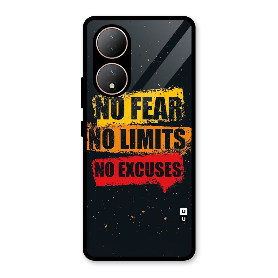 No Fear No Limits Glass Back Case for Vivo Y100A