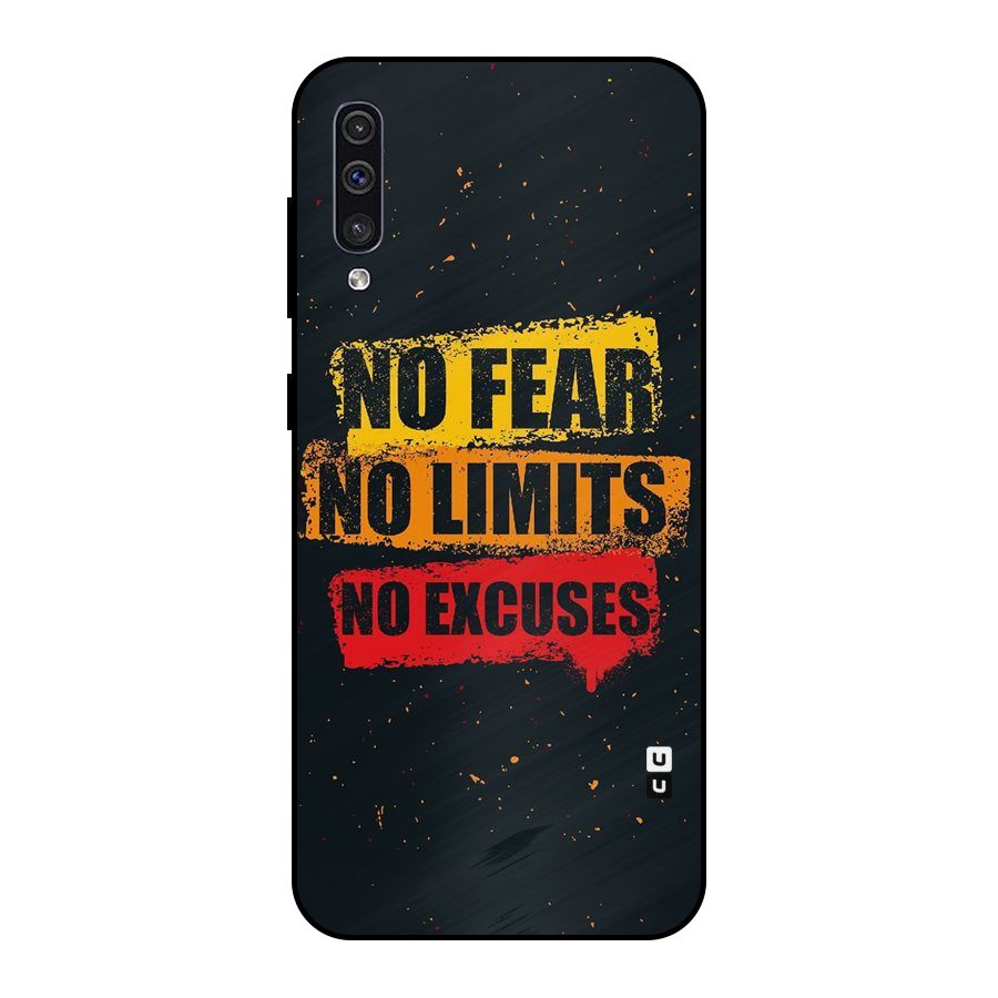 No Fear No Limits Metal Back Case for Galaxy A30s