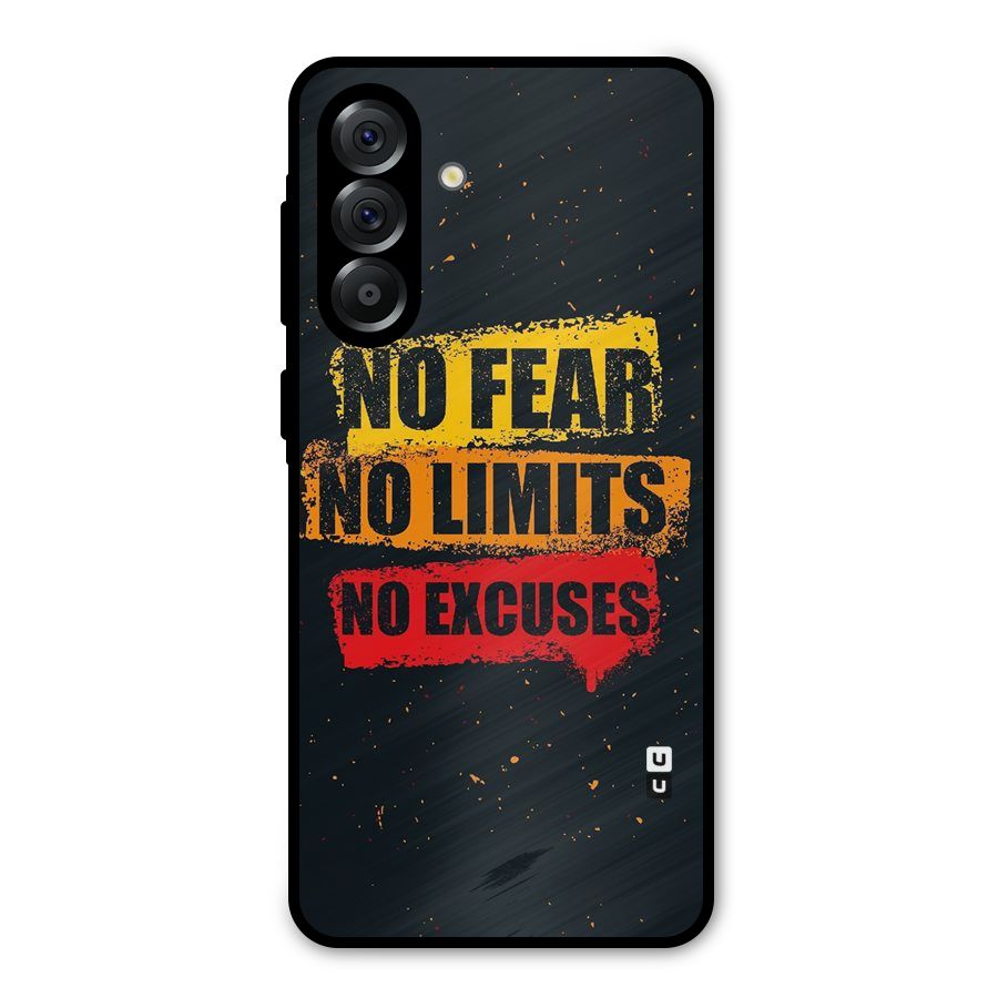 No Fear No Limits Metal Back Case for Galaxy A36