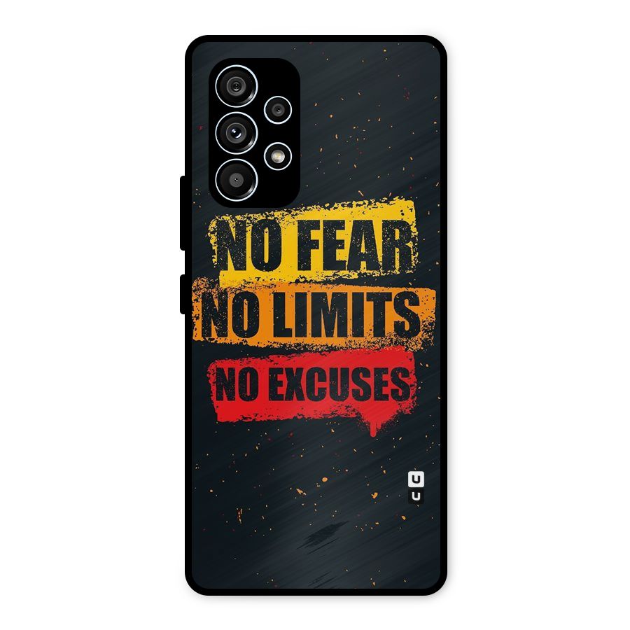 No Fear No Limits Metal Back Case for Galaxy A53 5G