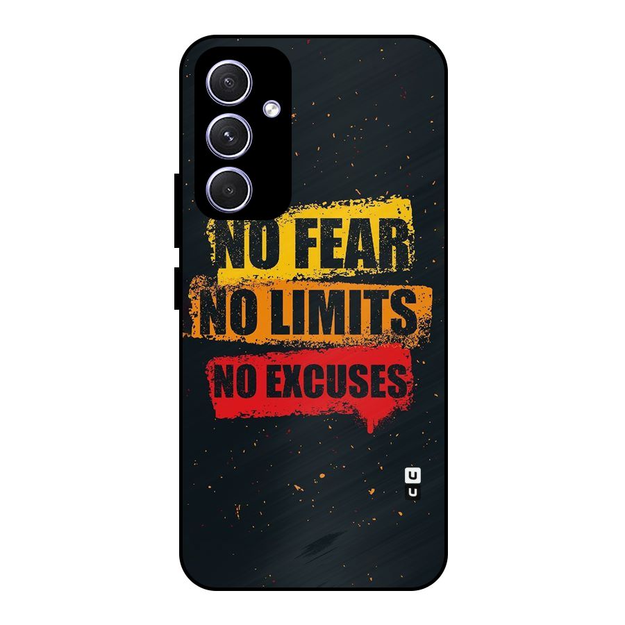 No Fear No Limits Metal Back Case for Galaxy A54
