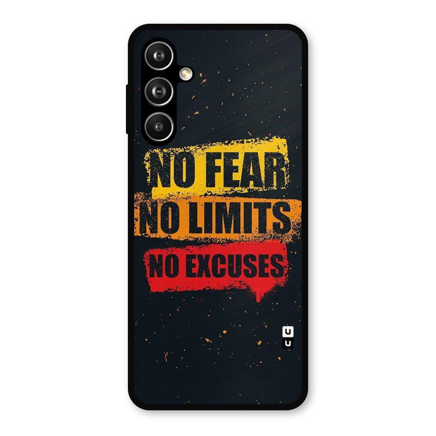 No Fear No Limits Metal Back Case for Galaxy F54