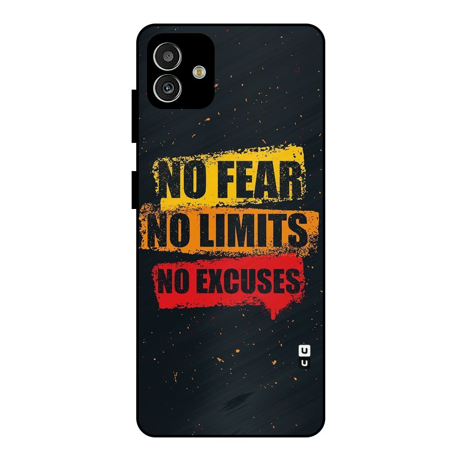No Fear No Limits Metal Back Case for Galaxy M13 5G