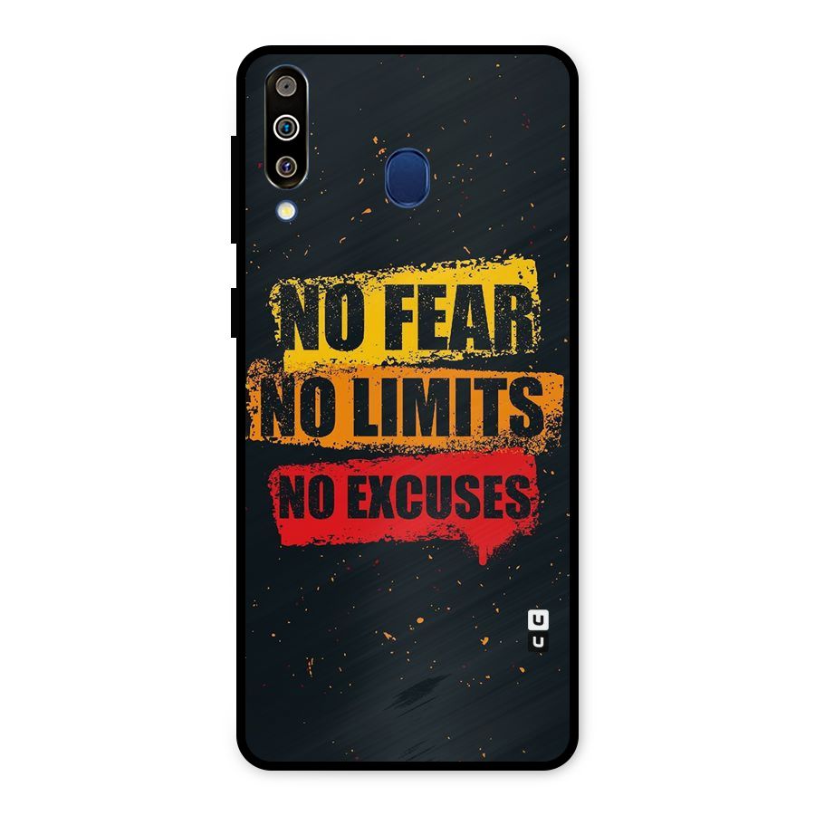 No Fear No Limits Metal Back Case for Galaxy M30
