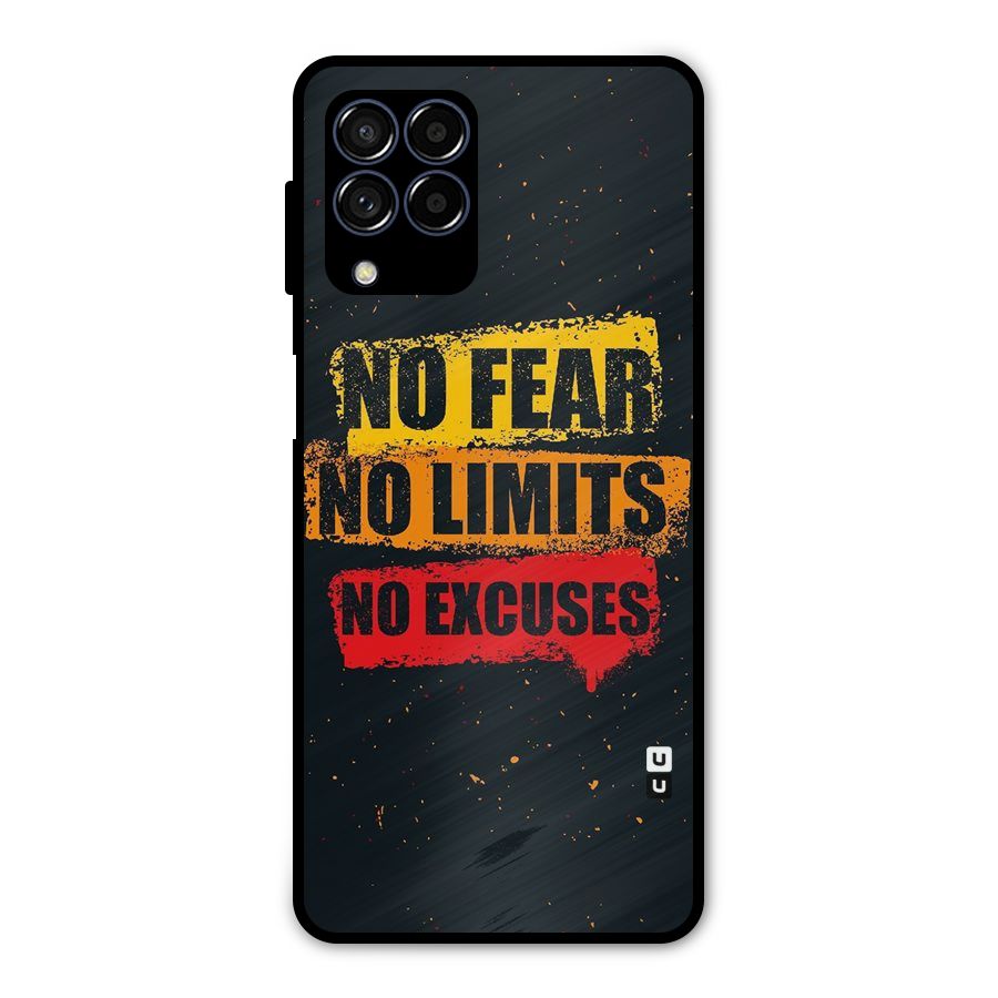 No Fear No Limits Metal Back Case for Galaxy M53 5G