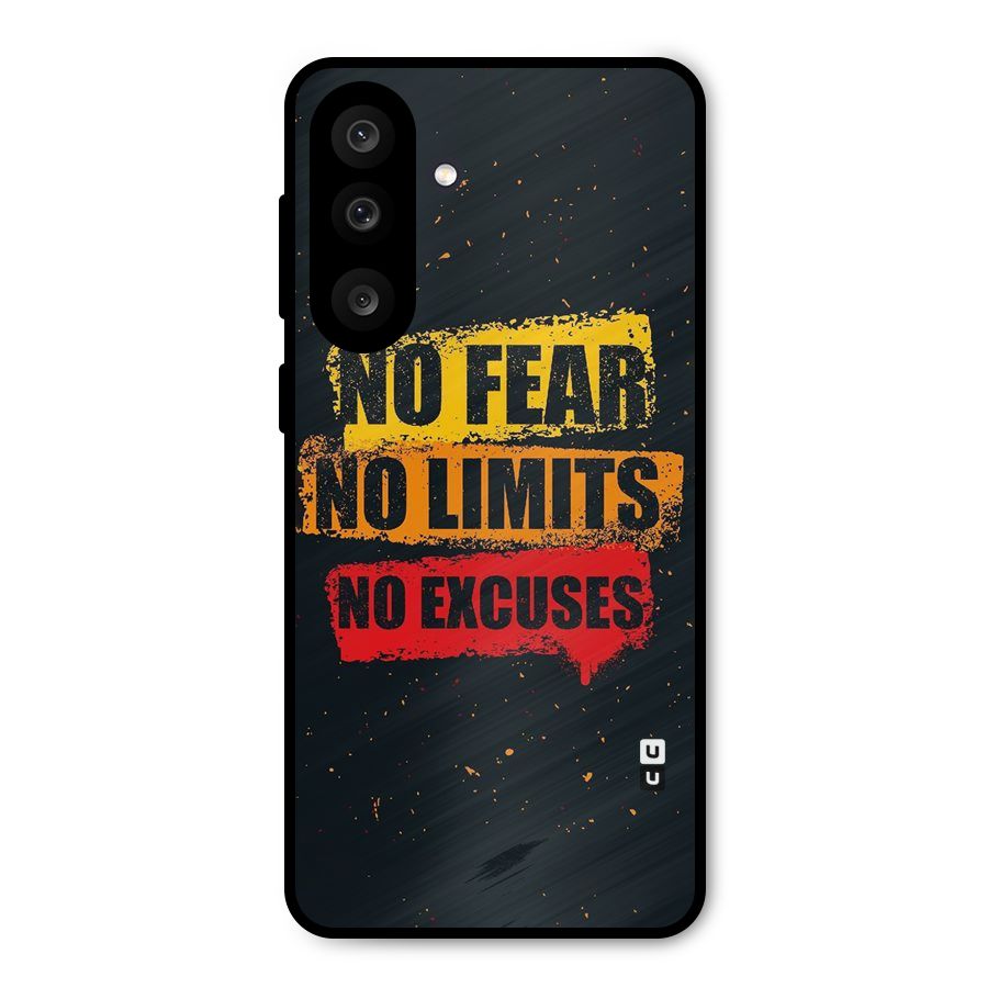 No Fear No Limits Metal Back Case for Galaxy M56