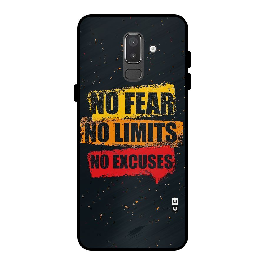 No Fear No Limits Metal Back Case for Galaxy On8 (2018)