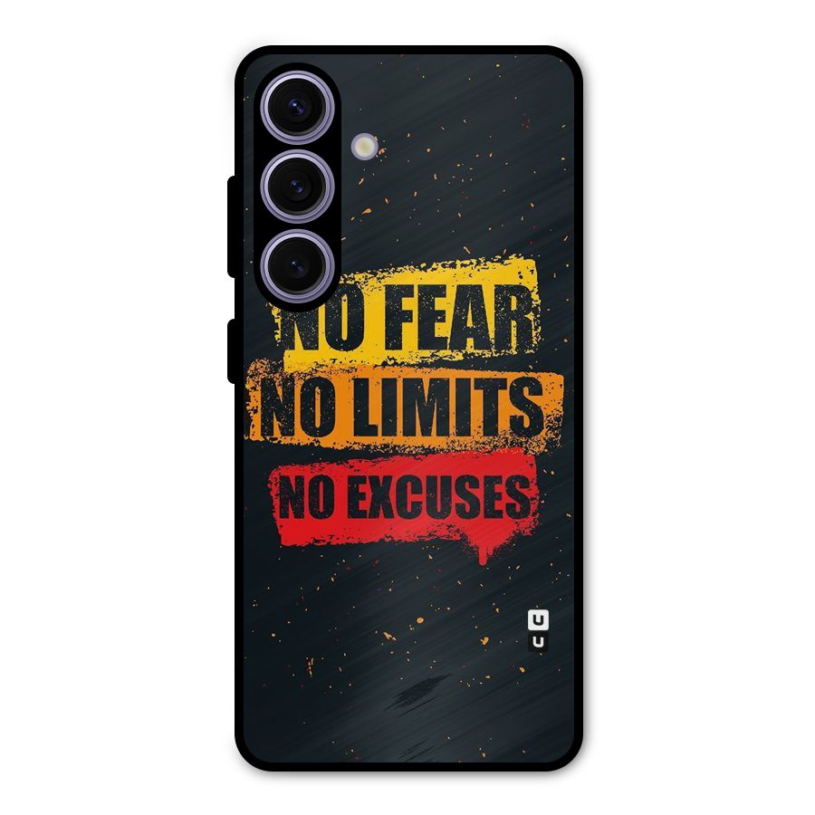 No Fear No Limits Metal Back Case for Galaxy S24