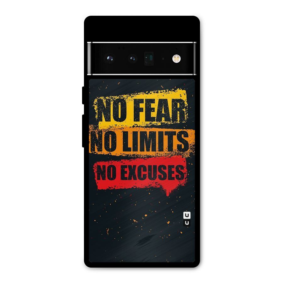 No Fear No Limits Metal Back Case for Google Pixel 6 Pro