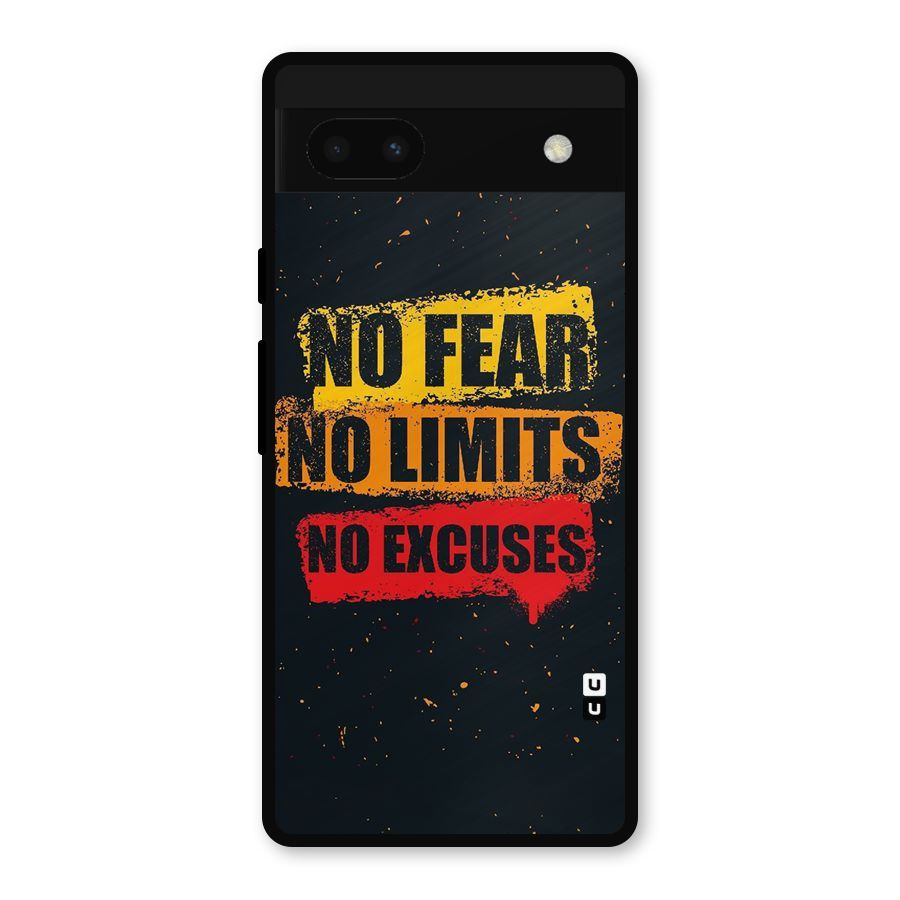 No Fear No Limits Metal Back Case for Google Pixel 6a