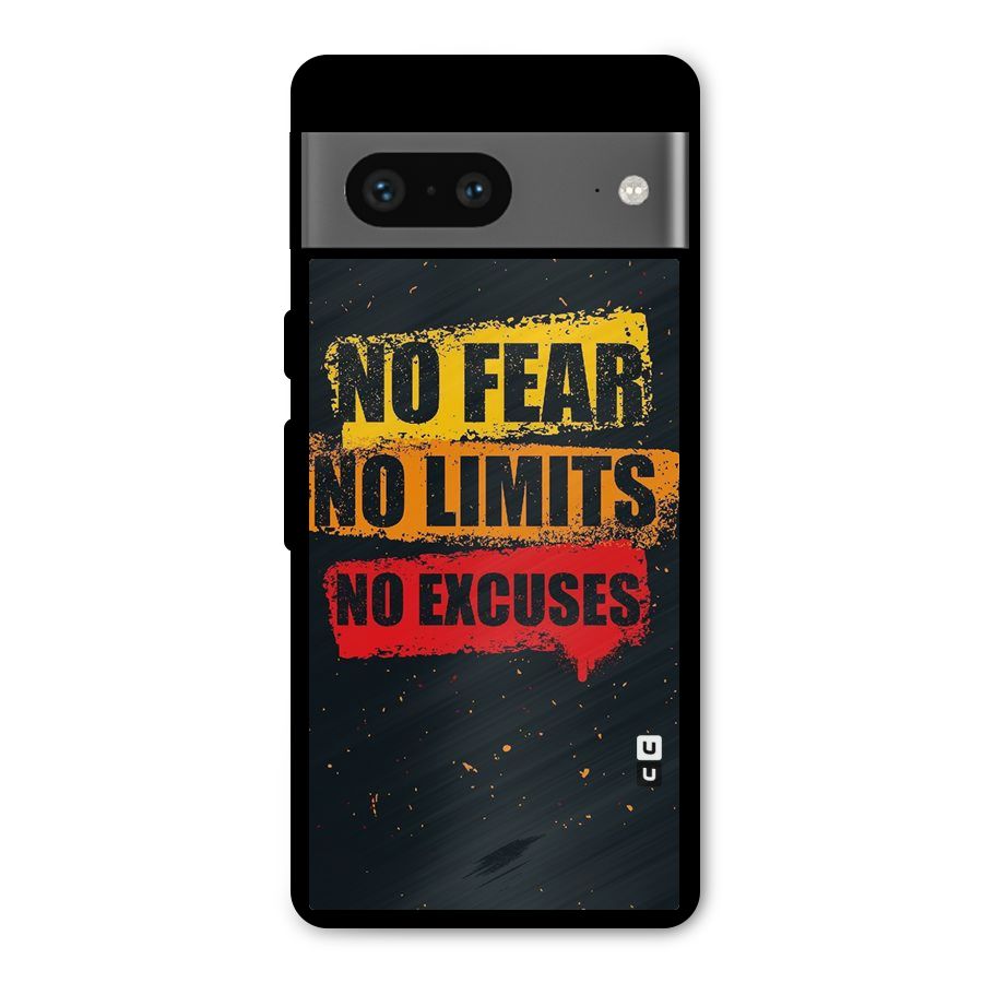 No Fear No Limits Metal Back Case for Google Pixel 7