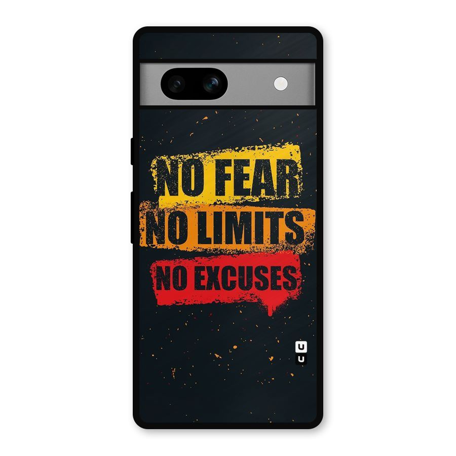No Fear No Limits Metal Back Case for Google Pixel 7a