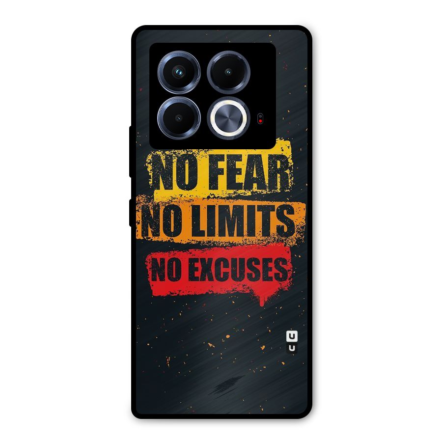 No Fear No Limits Metal Back Case for Infinix Note 40 5G